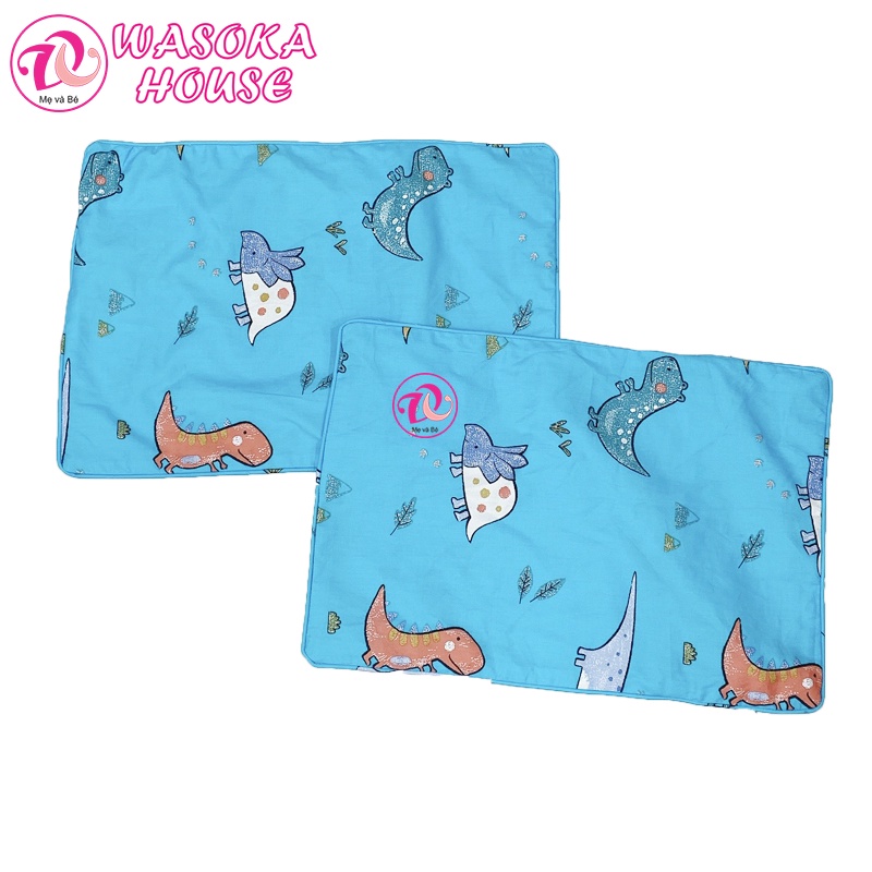 Vỏ gối nằm trẻ em 30x45cm, vải cotton satin hàn quốc mềm mát, thấm hút tốt, họa tiết đẹp, sắc sảo rất dễ thương