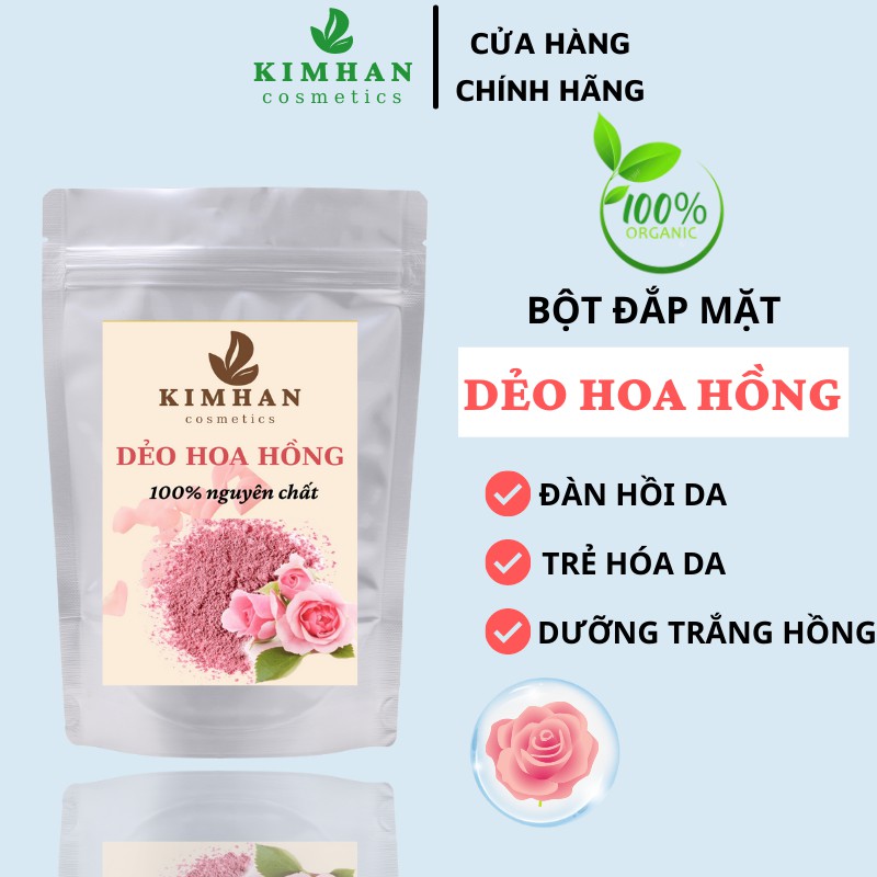 Bột đắp mặt dẻo hoa hồng tươi cao cấp (Bột mặt nạ dẻo) - Bột Handmade