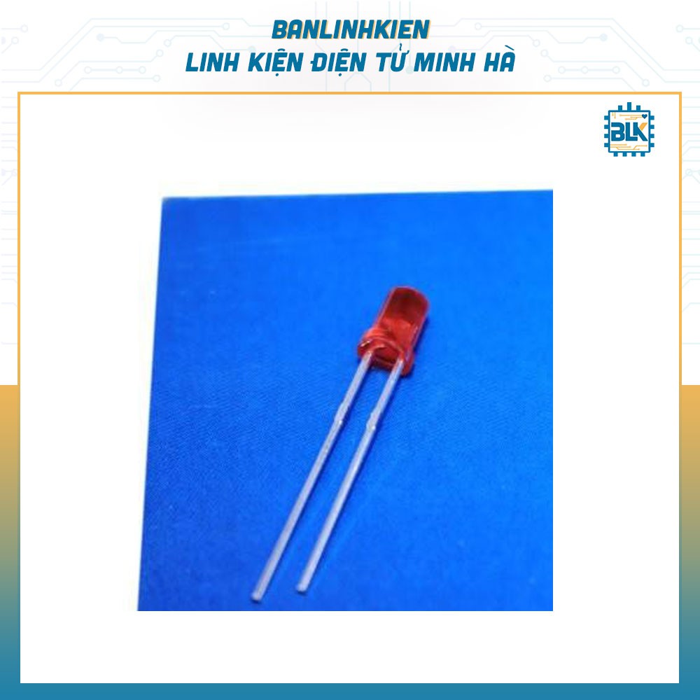 Led 3MM Phủ Đỏ (10 Chiếc)
