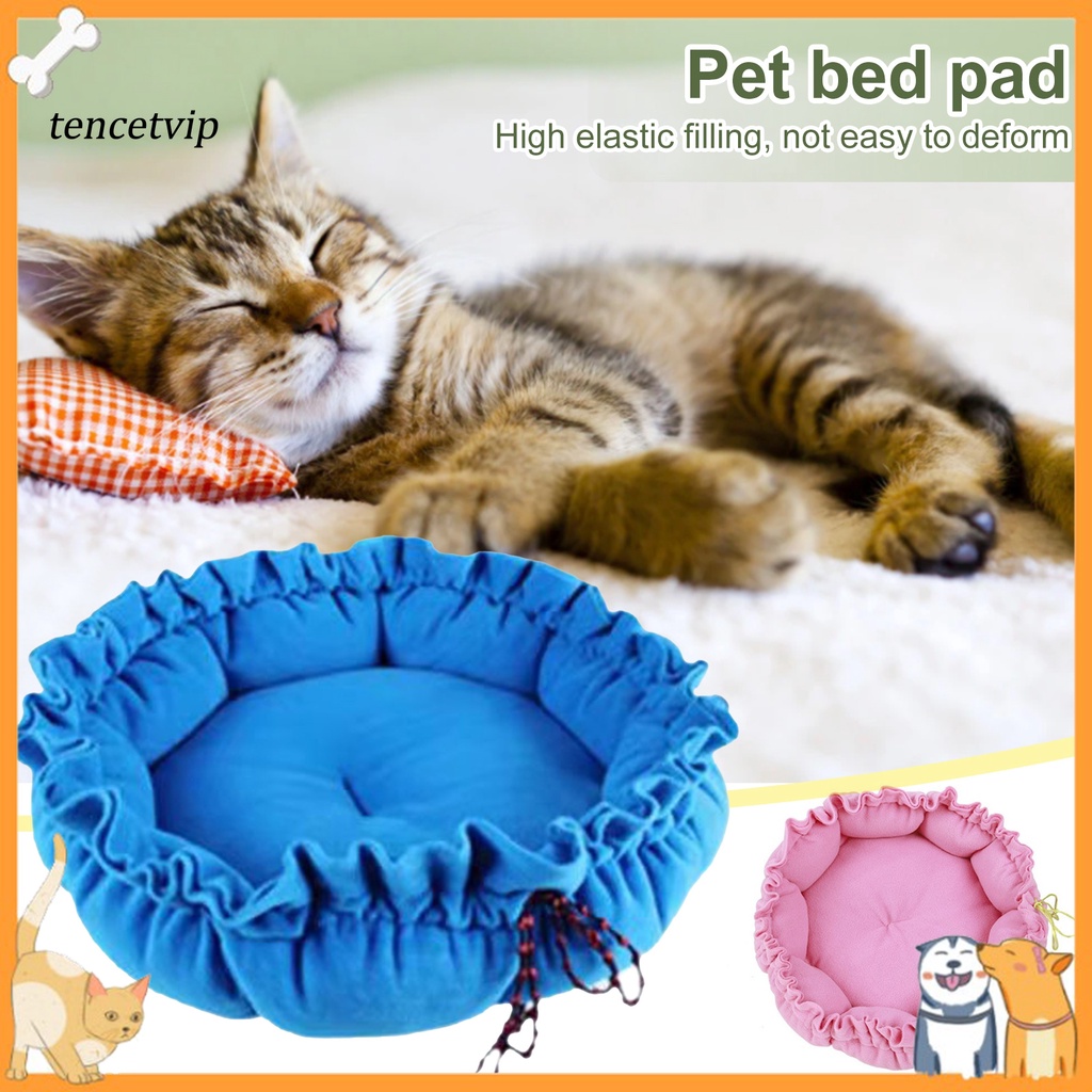 Giường Tròn Siêu Mềm Chống Rách Dùng Để Trang Trí Nhà Cho Thú Cưng