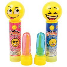 ( Bán sỉ ) Lốc 12c Kẹo mút có đèn hình mặt cười Kidsmania Emojipop