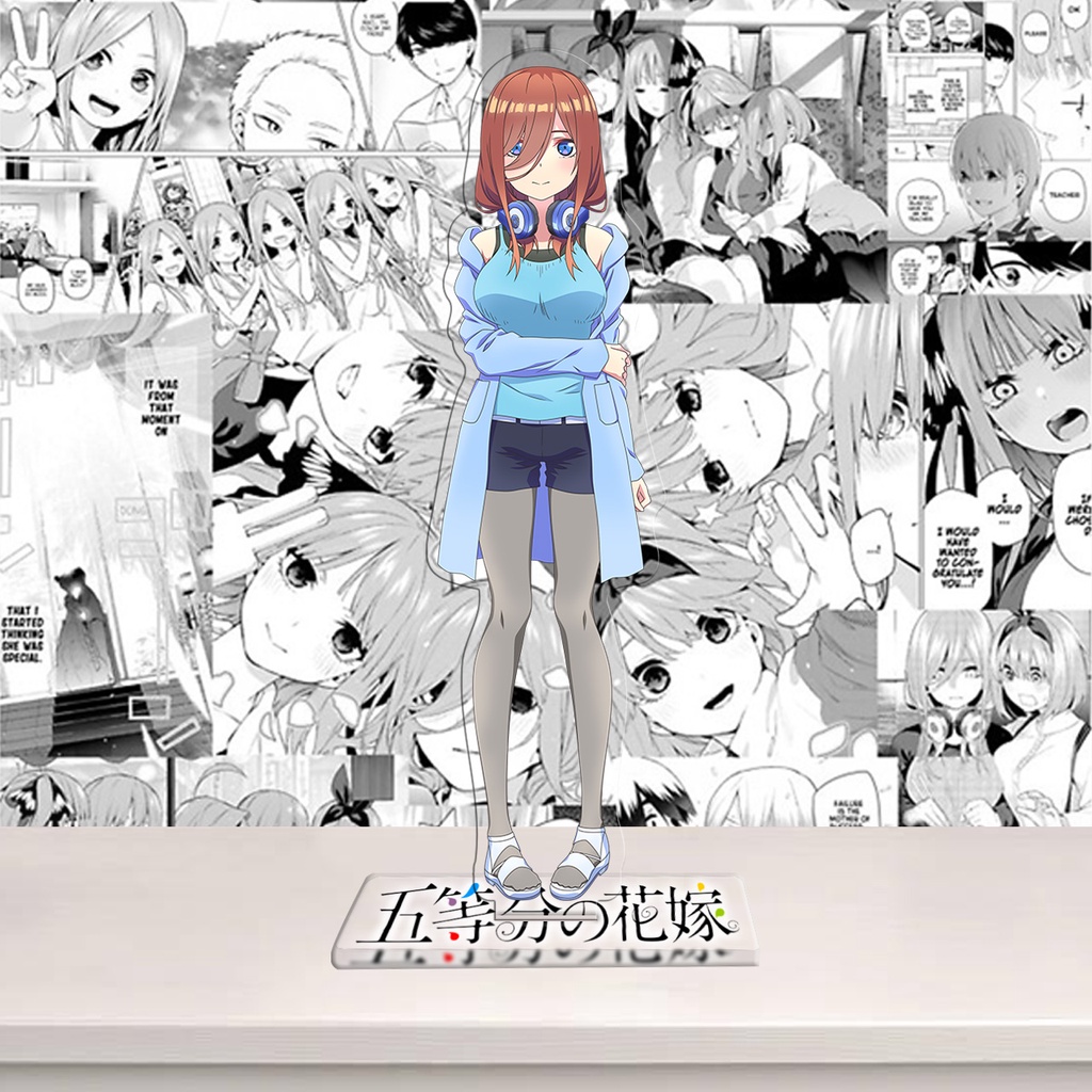 Standee Nhà Có 5 Nàng Dâu, Gotoubun no Hanayome, mô hình nhân vật Miku, Nino, Itsuki, Ichika, Yotsuba