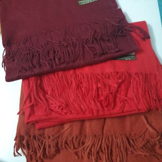 [Hàng mới] Khăn dạ mỏng lông cừu cashmere các màu