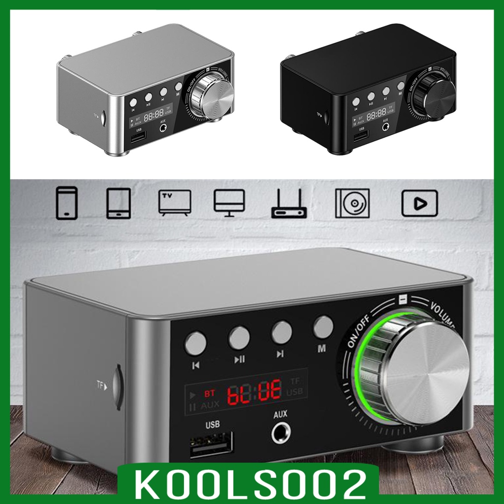 Bộ Khuếch Đại Âm Thanh Hi-Fi 2.0 Mini 100W Bluetooth 5.0 Koolsoo2