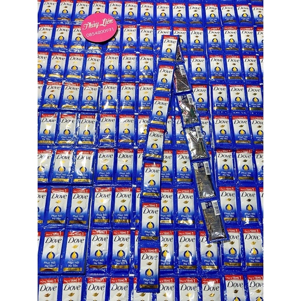 Dây gội xã dove giúp tóc suôn mượt 10 gói