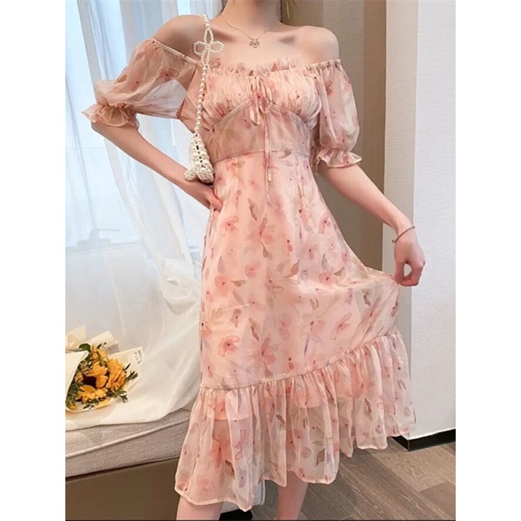 váy maxi hoa cao cấp hàng QC (V08)