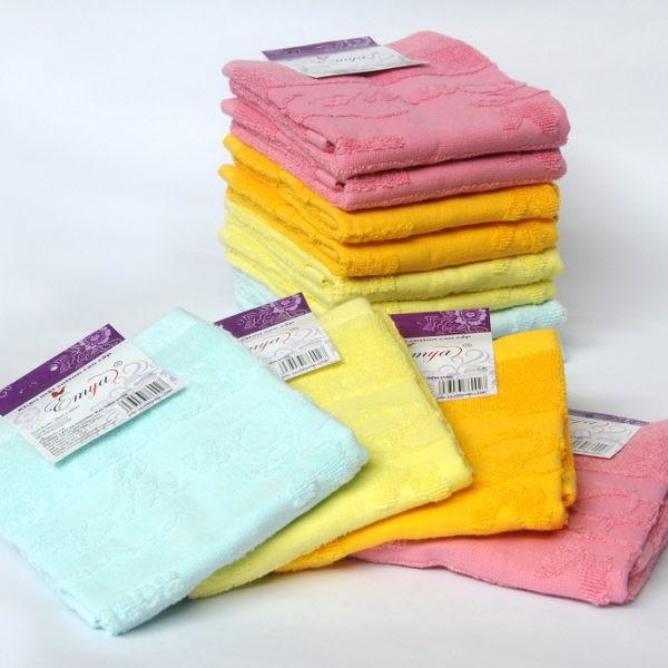 Khăn mặt cotton EMYA 28x48, 100% sợi bông tự nhiên, Bông mềm mịn, thấm nước tốt