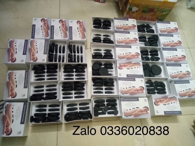 Đá nóng massage full hộp 16 viên