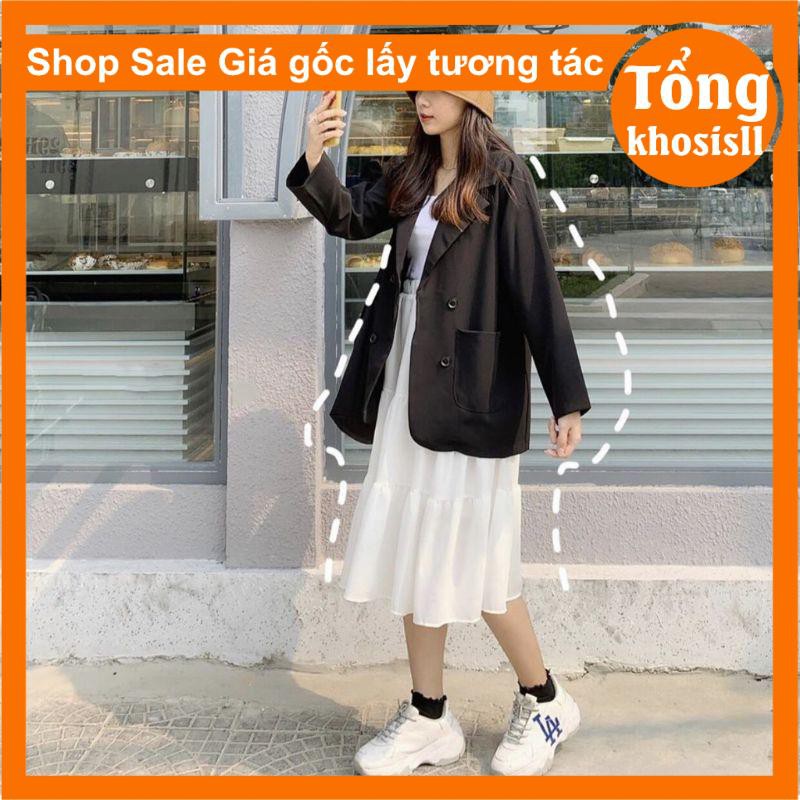 Chân Váy nữ 3 tầng,đầm nữ đẹp 2 màu Đen,Trắng