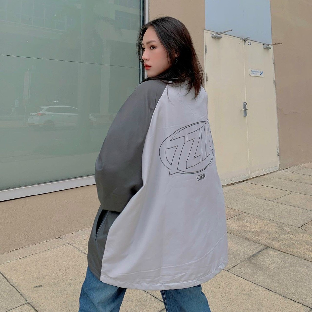 [Giá hủy diệt] [Ảnh thật] [Chính hãng] Áo Khoác Dù 7ZIA Ulzzang Nam Nữ Unisex Form Rộng Bomber Jacker | BigBuy360 - bigbuy360.vn