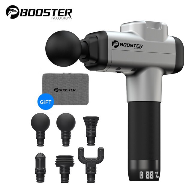 BOOSTER M2-A - Máy massage gun cầm tay, Máy massage cầm tay BOOSTER M2 - A Công suất 135W, 6 đầu massage, 4 Tốc độ