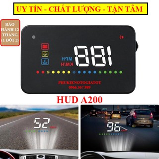 Màn hình hud a200 hiển thị tốc độ trên kính lái ô tô