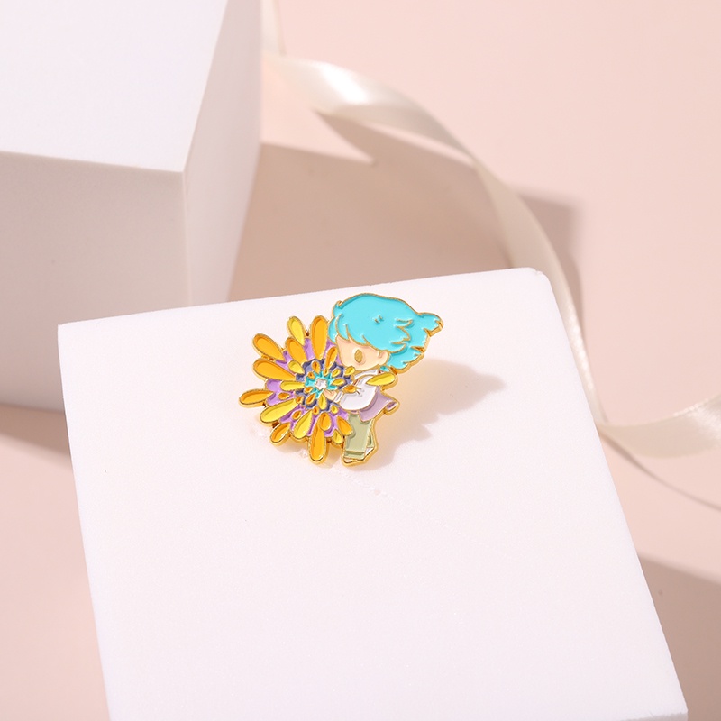 Ghim cài áo hình nhân vật hoạt hình dễ thương cho nữ