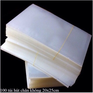BỘ 100 TÚI HÚT CHÂN KHÔNG KÍCH THƯỚC 20x25cm