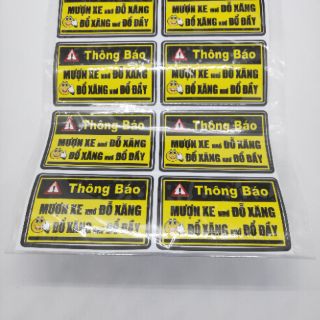 Tem cảnh báo nhác nhở