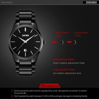 [ Free Ship ] Đồng hồ nam dây thép không gỉ SKMEI 9140 | BigBuy360 - bigbuy360.vn
