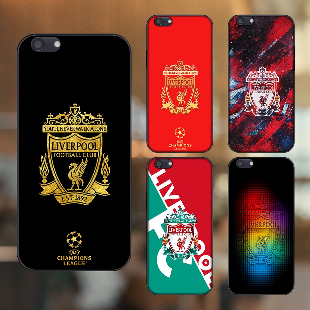 Ốp lưng Oppo A71 viền đen in hình Liverpool FC