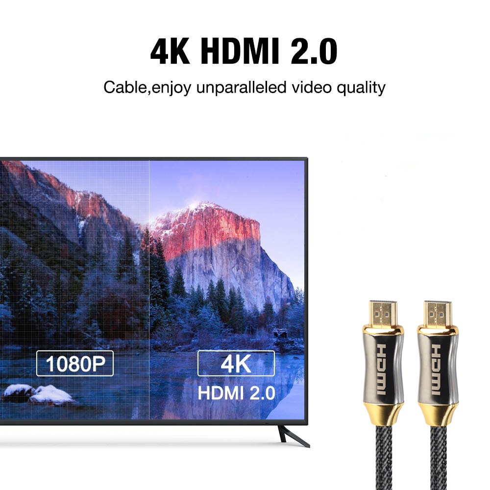 Cáp KếT NốI TốC Độ Cao 1M 2M 3M 5M 10M 4K 60Hz HDMI Sang HDMI 2.0 Cho UHD FHD 3D Xbox PS3 PS4 PS5 TV