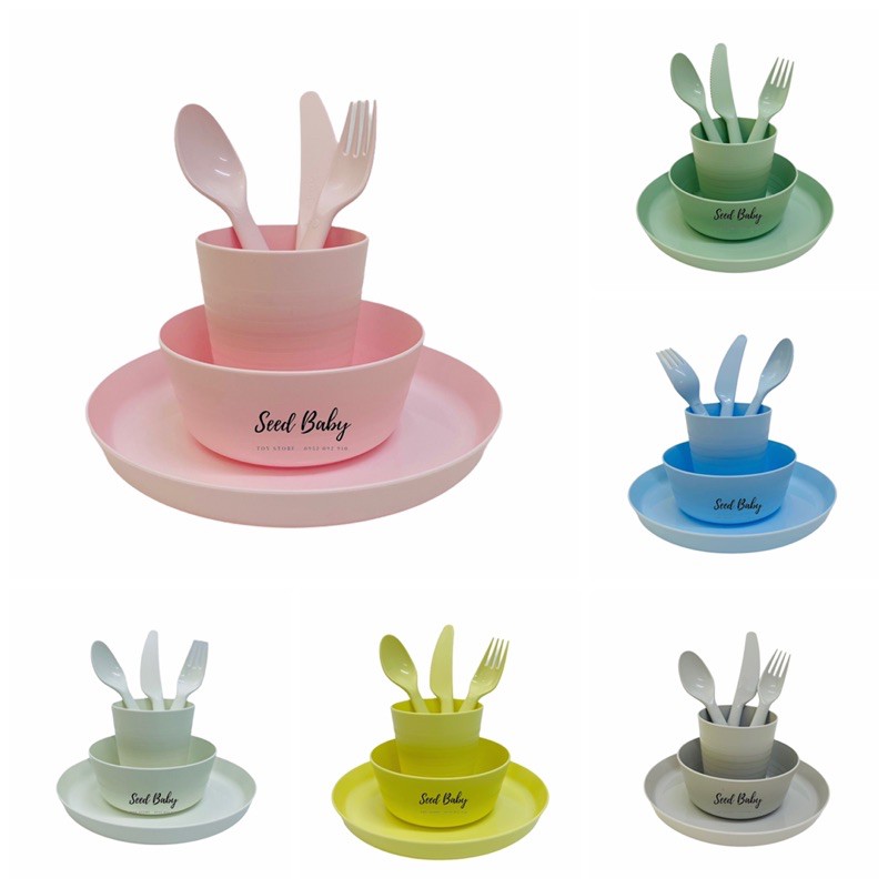 Set ăn dặm cho bé IKEA - Bộ ăn dặm 6 món KALAS an toàn cho bé - SEED BABY