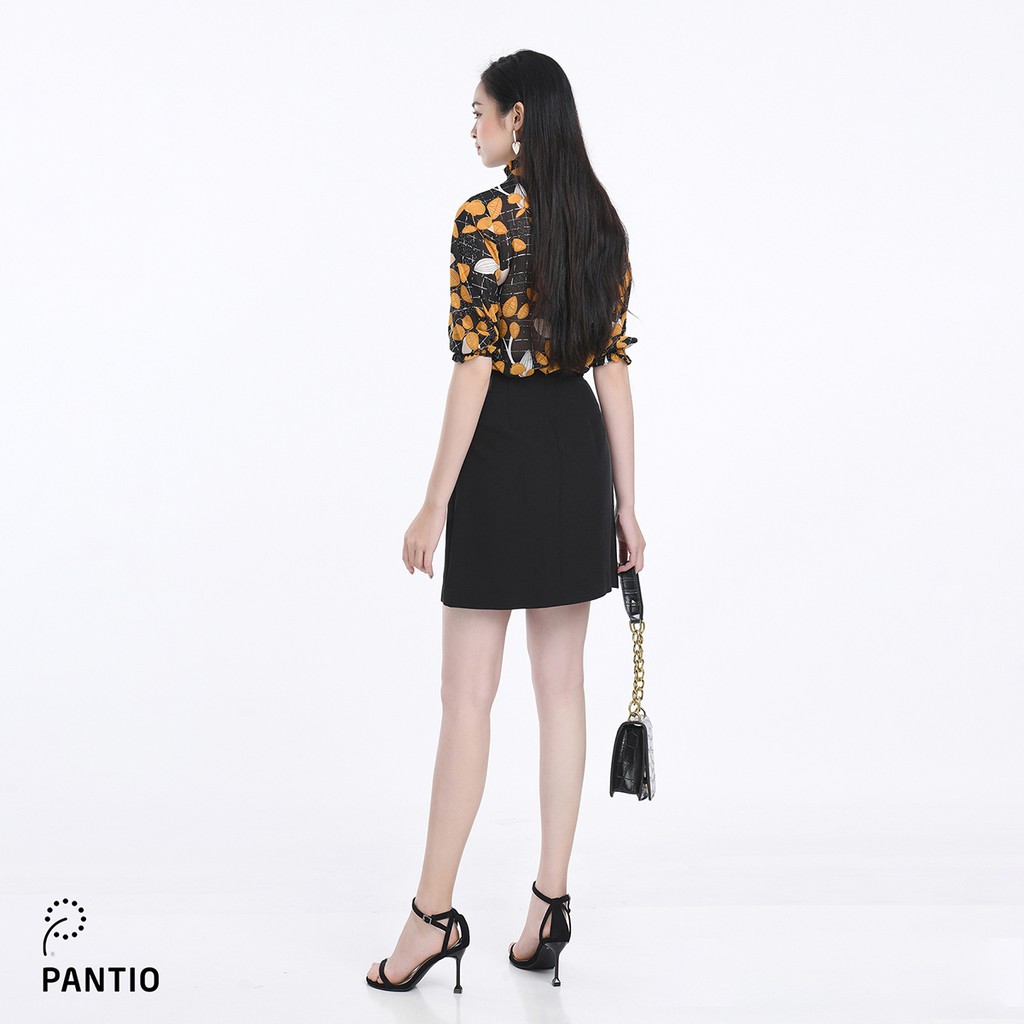 Áo sơ mi lửng tay vải chiffon mỏng dáng suông FAS12570 - PANTIO