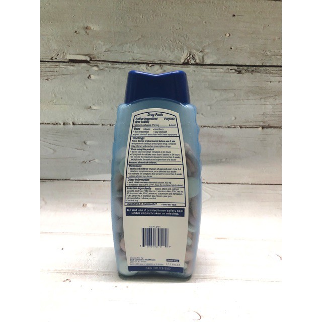 Tums Smoothies Assorted Fruit 750mg 250 viên