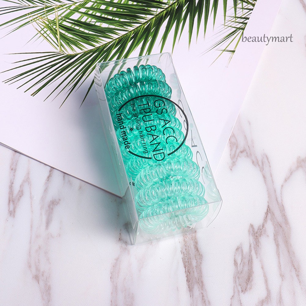 [Hàng mới về] Bộ 9 Dây Cột Tóc Lò Xo Co Giãn Thời Trang Cho Nữ