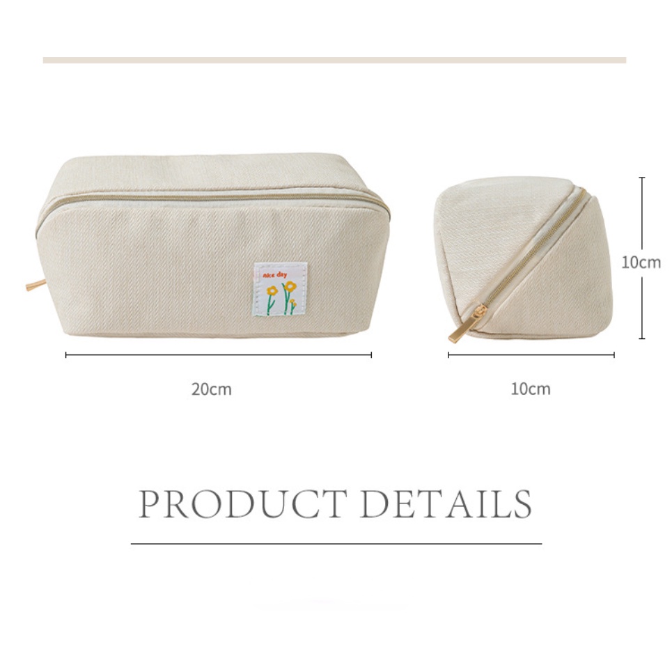 Túi Đựng Mỹ Phẩm Cỡ Lớn Hình Vỏ Sò / Hoa Xinh Xắn Tiện Dụng Mang Đi Du Lịch