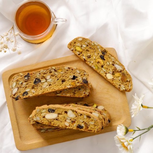 Bánh Biscotti Ngũ Cốc NHALAM FOOD Nguyên Cám Không Đường Ăn Kiêng