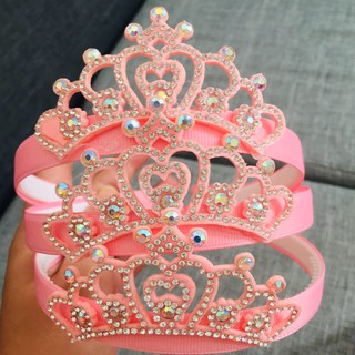 🎀🎀🎀Cài tóc vương miện hồng đính đá cho bé - cài tóc cho bé🎀🎀🎀 Cài tóc phong cách Hàn Quốc - Selenshop