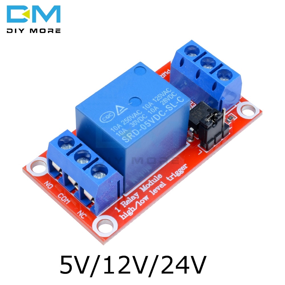 Bảng Mạch Mô Đun Rơ Le 1 Kênh 5V 9V 12V 24V Hỗ Trợ Tốc Độ Cao Và Thấp Cho Arduino