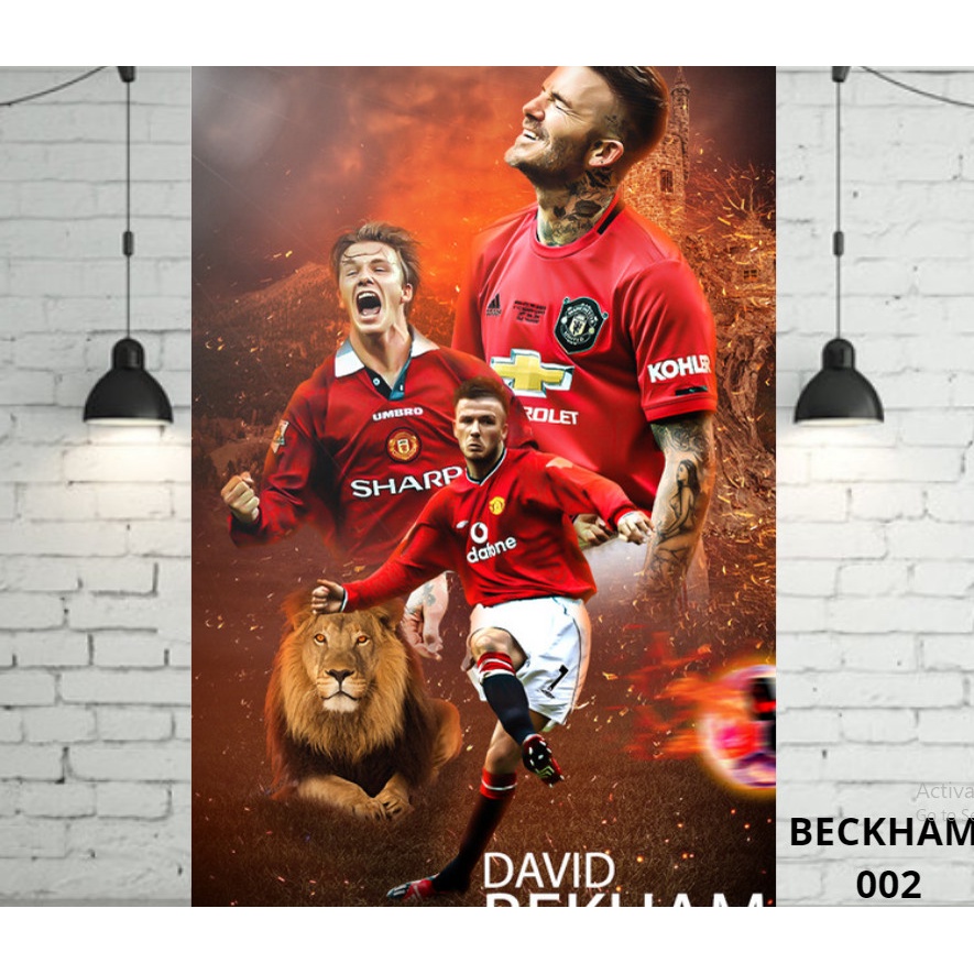 Decal poster cầu thủ Ronaldo - Messi - Neymar- Salah, clb bóng đá Mu - Barca - Chelsea -Real - Arsenal - Liverpool