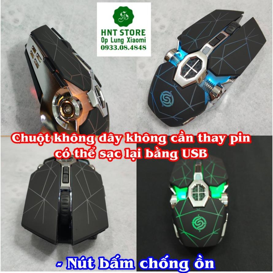 [HCM-GIÁ TỐT] Chuột Chơi Game Không Dây Không Cần Thay Pin Có Thể Sạc Lại Bằng USB