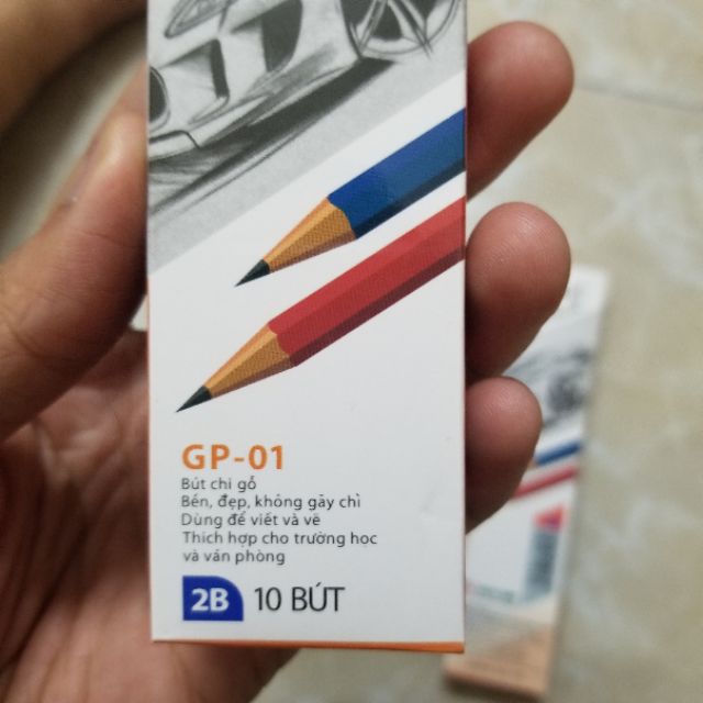 SỈ 10 BÚT CHÌ 2B GP-01