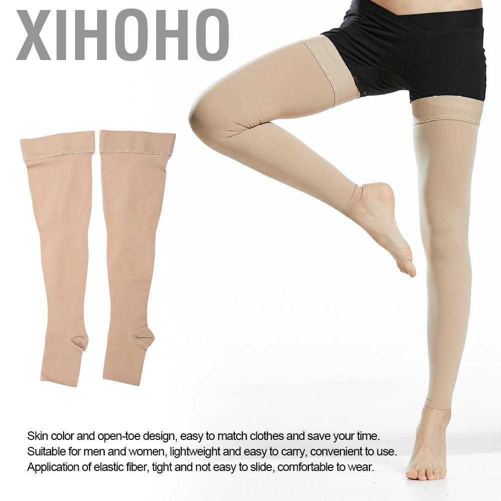 Tất bọc ống chân chất liệu vải nén co giãn giúp giảm hiện tượng đường gân tĩnh mạch chân Xihoho
