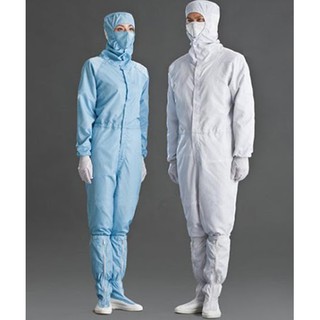 [Tặng 1 Faceshiled] Quần áo phòng sạch - bộ liền quần liền nón không gồm khẩu trang, găng tay, ủng