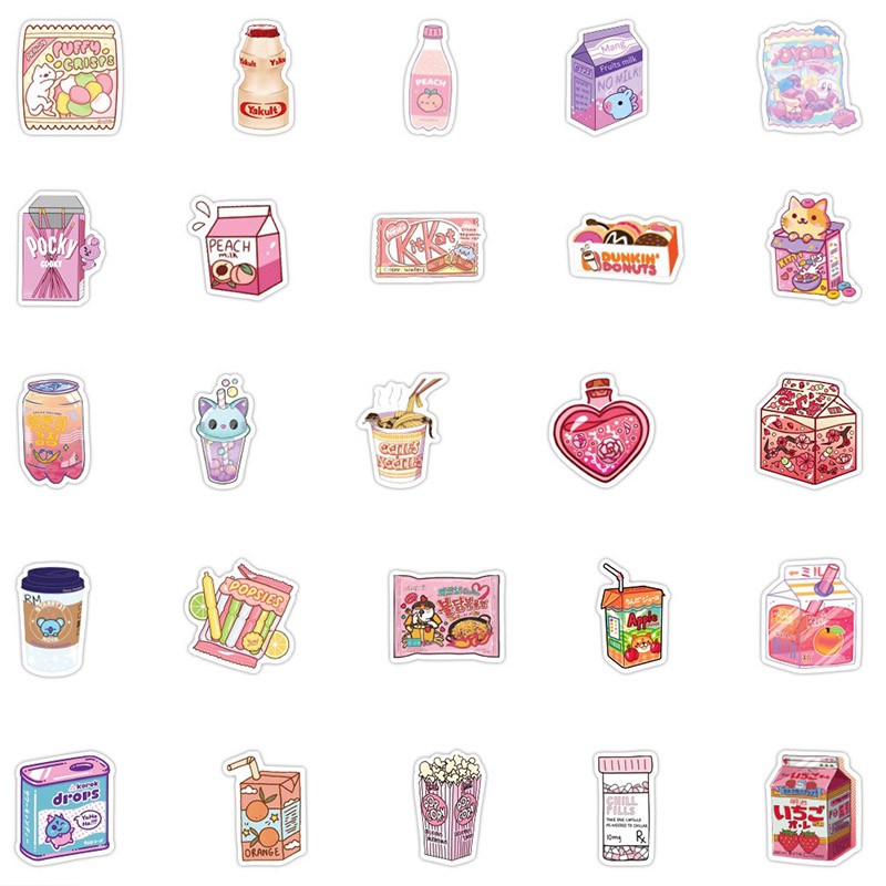 Sticker dán máy tính, set 100 sticker dán sổ trang trí nhiều chủ để xinh xắn cho bé yêu Baby-S – SST015