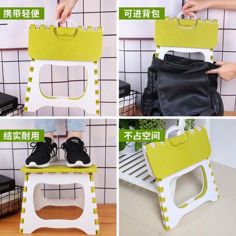 Ghế Đẩu Dày Dặn Bằng Nhựa Có Thể Gấp Lại Dành Cho Trẻ Em