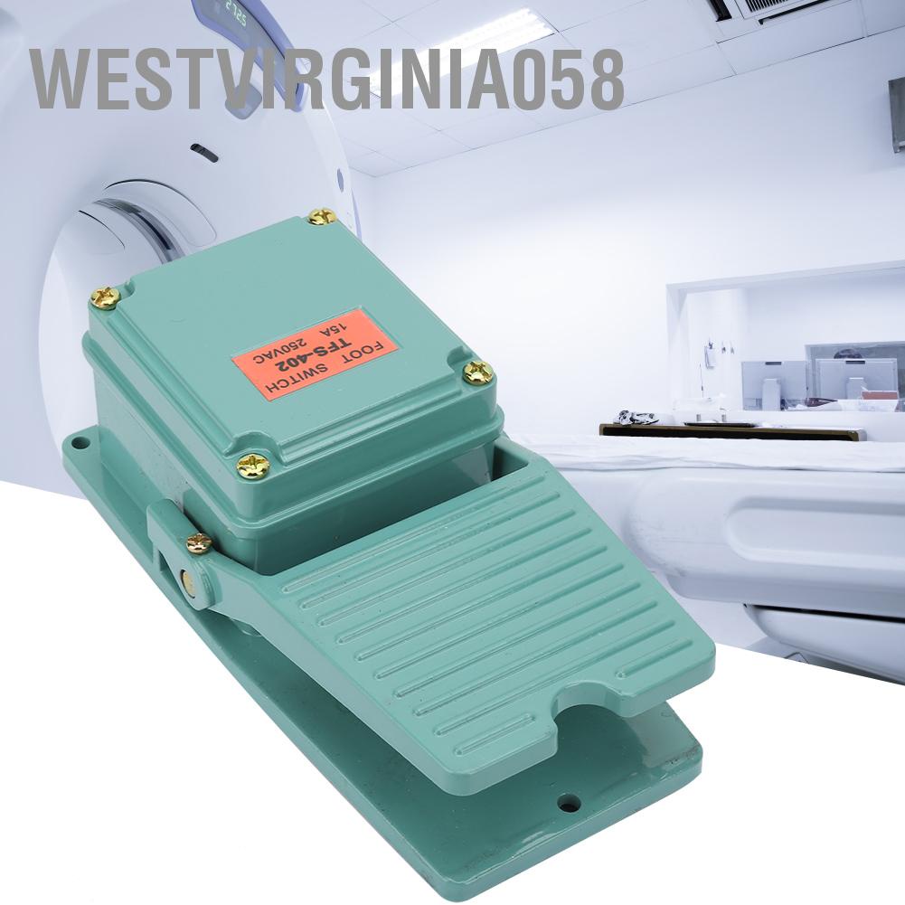 Có thể bán buôn AC 250V 15A 1NO 1NC Momentary Treadle Nonslip Aluminum Foot Pedal Switch TFS-402 Westvirginia058 Hàng giao ngay
