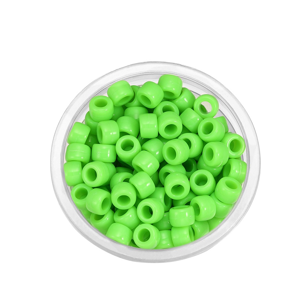 Bộ 100 hạt xỏ acrylic màu pastel dành cho làm vòng đeo tay dây chuyền phụ kiện tóc DIY