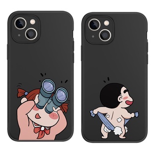 Ốp Điện Thoại Chống Sốc In Hình Cậu Bé Bút Chì Shin-Chan Cho Iphone 13 Pro 11 Pro Max Xr 6s 7 8 Plus 12 Mini 14 Pro Xs Max