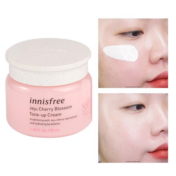 Kem Dưỡng Trắng Da Nâng Tone Innisfree Jeju Cherry Blossom Tone-Up Cream