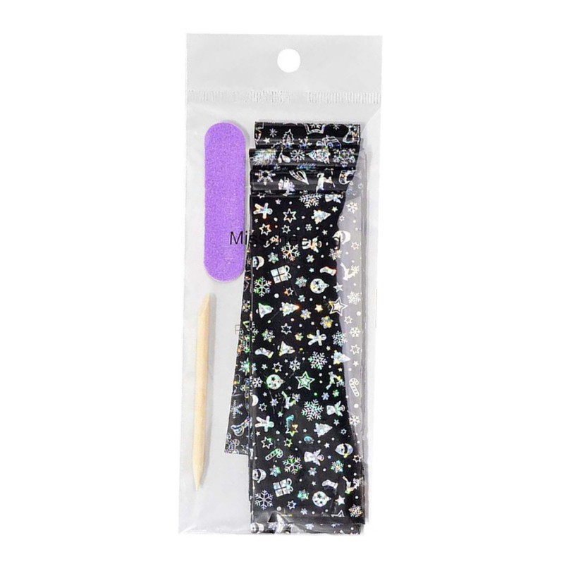 [Hàng mới về] Miếng dán móng hình bông tuyết trang trí móng nghệ thuật