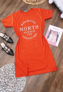 Đầm suông dáng dài xẻ tà NORTH