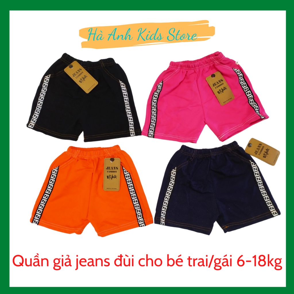 Quần giả jeans đùi cực chất cho bé trai bé gái (XẢ LỖ GOM VỐN)