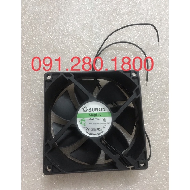 [Mã ELHA22 giảm 5% đơn 300K] Quạt tủ lạnh AQUA AC220-240V-4.6w SUNON 2 dây,7 cánh, KT 9cmx9cm