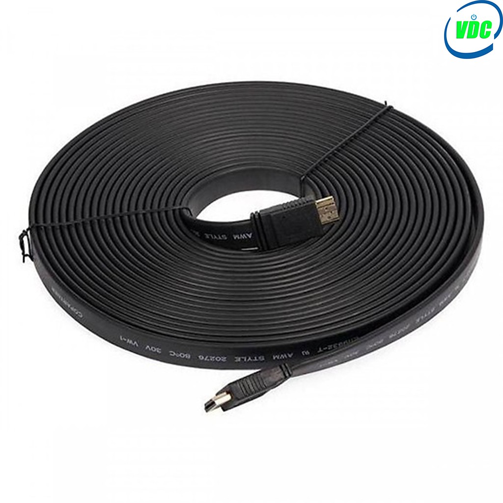 Dây HDMI - Cáp HDMI 1,5 mét đến 20 mét - Dây loại dẹt - Full HD - Chống nhiễu - Bảo hành 6 tháng