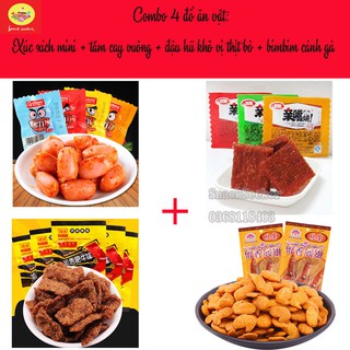 COMBO 4 ĐỒ ĂN VẶT TRUNG QUỐC - GIÁ CẢ SIÊU BẤT NGỜ - YUMMY CHEWY