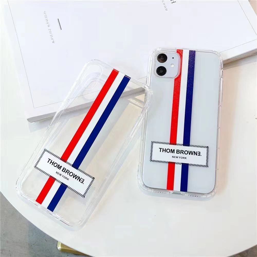 Ốp điện thoại Thom Browne cho iPhone 13 pro max 13 13 pro 11 pro max 11 x xs xr xs max 7 8 se 7+ 8+ 12 pro 12 pro max
