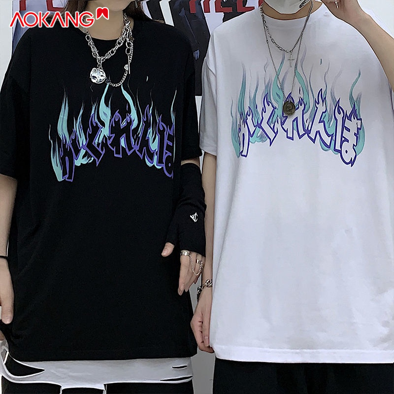 Áo thun AOKANG ngắn tay cổ tròn Hàn Quốc