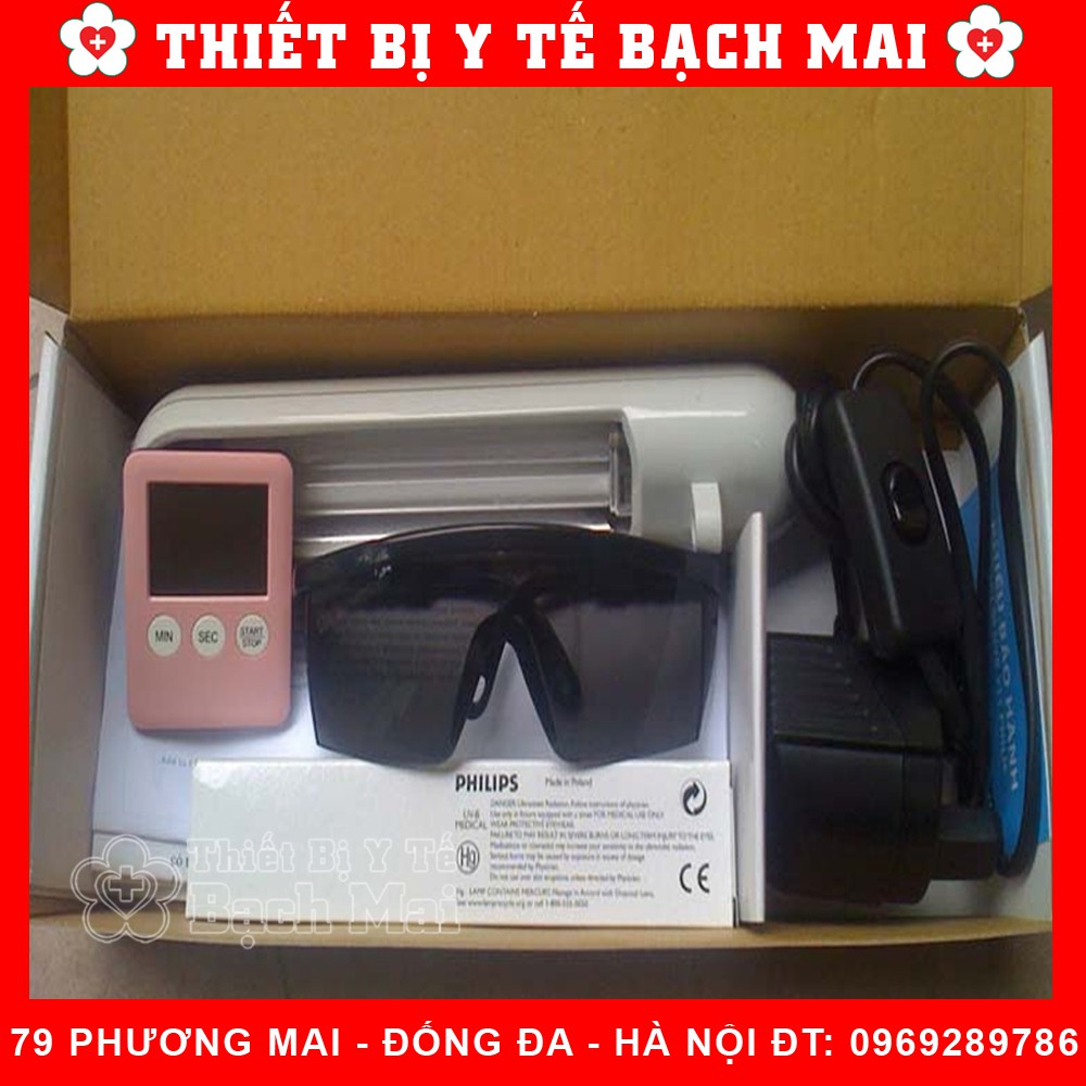 ĐÈN CHIẾU BẠCH BIẾN PHILIP UVB 311 NM CHỮA BẠCH BIẾN, VẢY NẾN, VIÊM DA CƠ ĐỊA